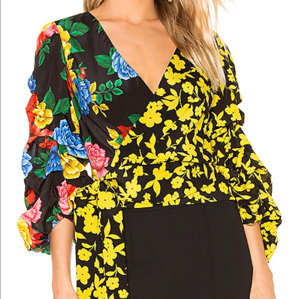 Alice & Olivia reversible wrap top NWT